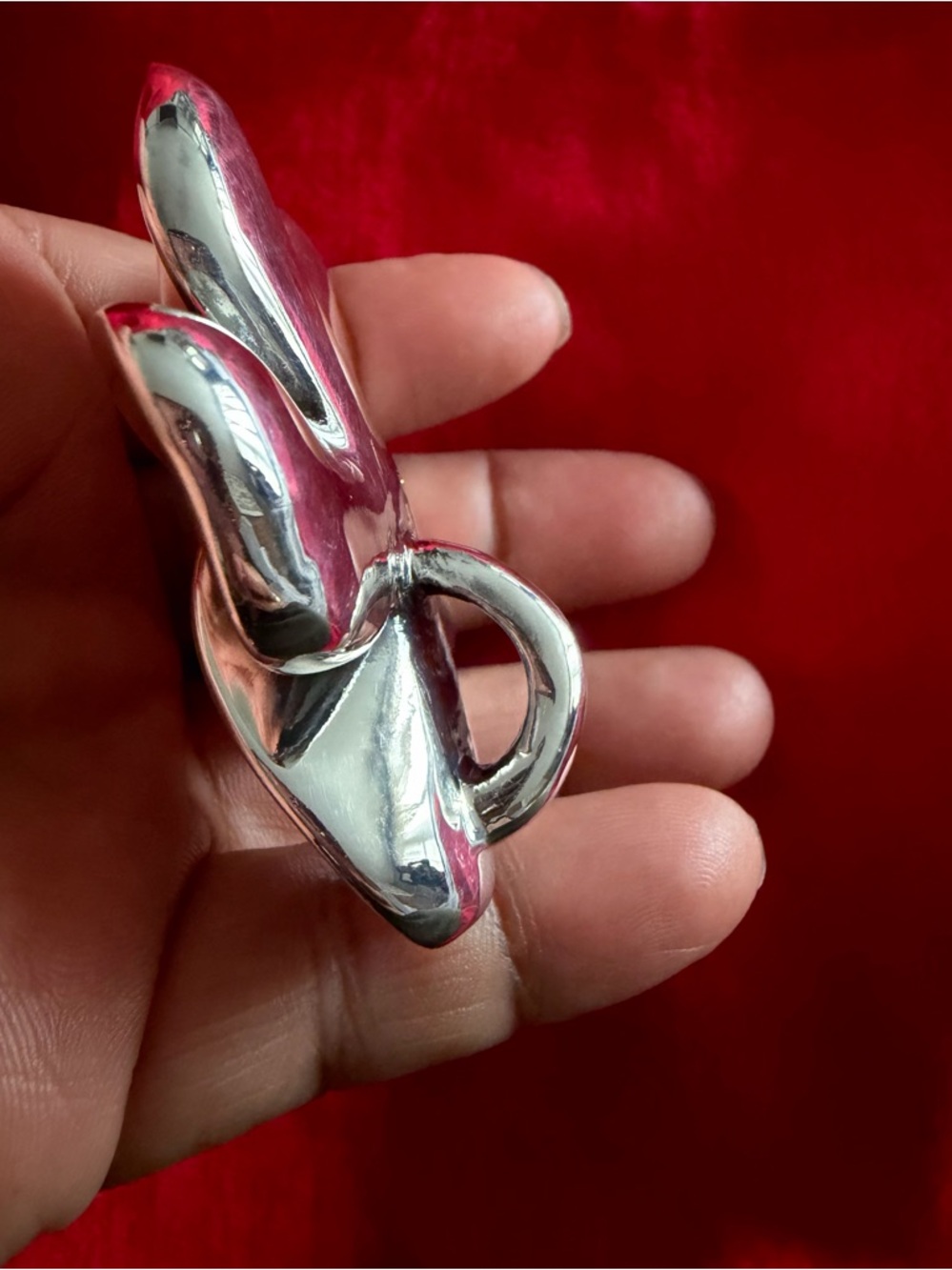 Huge Taxco Sterling Silver 925 Flower Pendant (only) - Picture 10 of 10